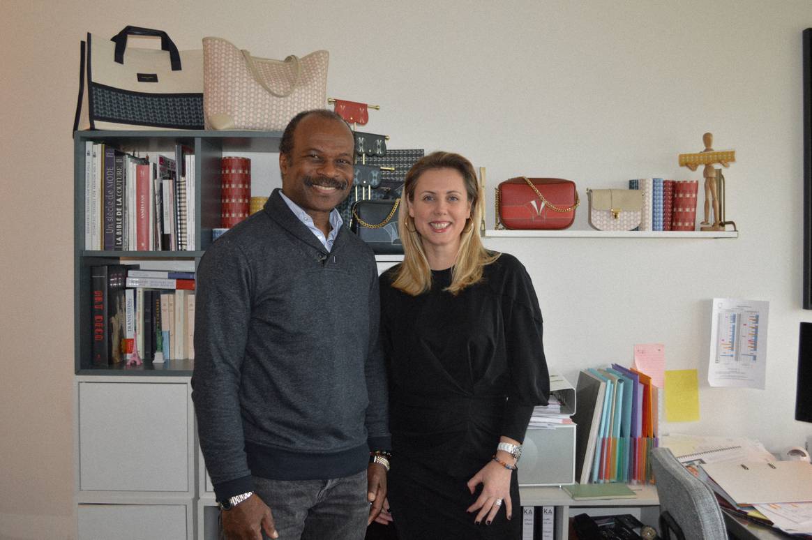 Chris Igwe et Karine Augis. Image: Karine Augis, avec l'aimable autorisation de la marque