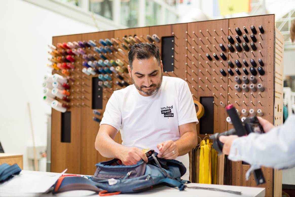 Patagonia's new Amsterdam repair center.  Image: Patagonia.