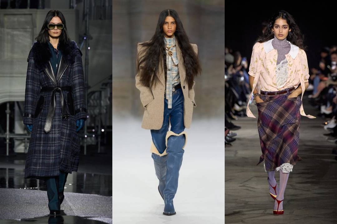 Check pattern at Burberry, Chloé, Rabanne