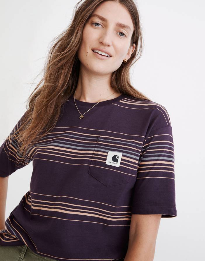 Carhartt® Work in Progress Striped Tori Pocket Tee | Madewell