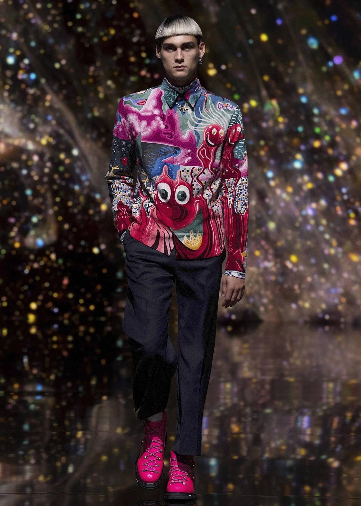 Dior unveils a joyful and psychedelic men's collection online