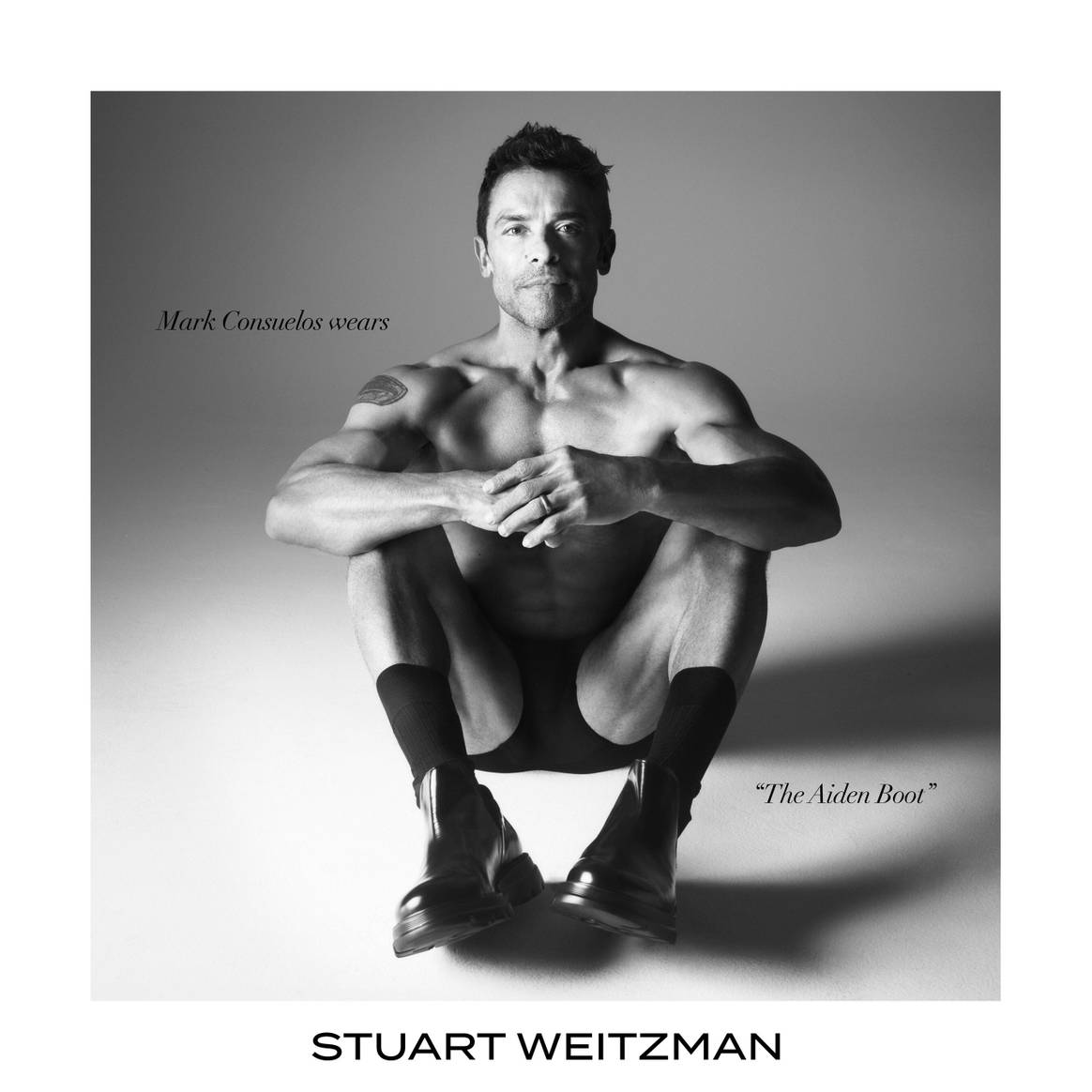 Stuart Weitzman men’s campaign starring Mark Consuelos