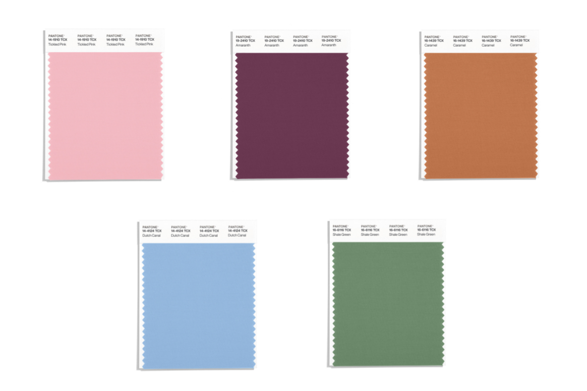LFW spring/summer 2026 colour palette from Pantone