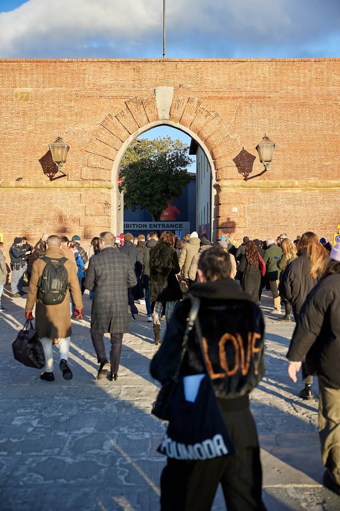 La Fortezza da Basso de Florencia durante la 107ª edición de Pitti Immagine Uomo.