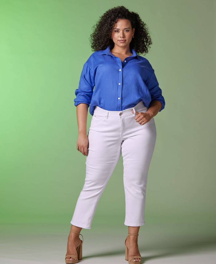 Women's Plus Size Easy Linen Shirt | Rafaella