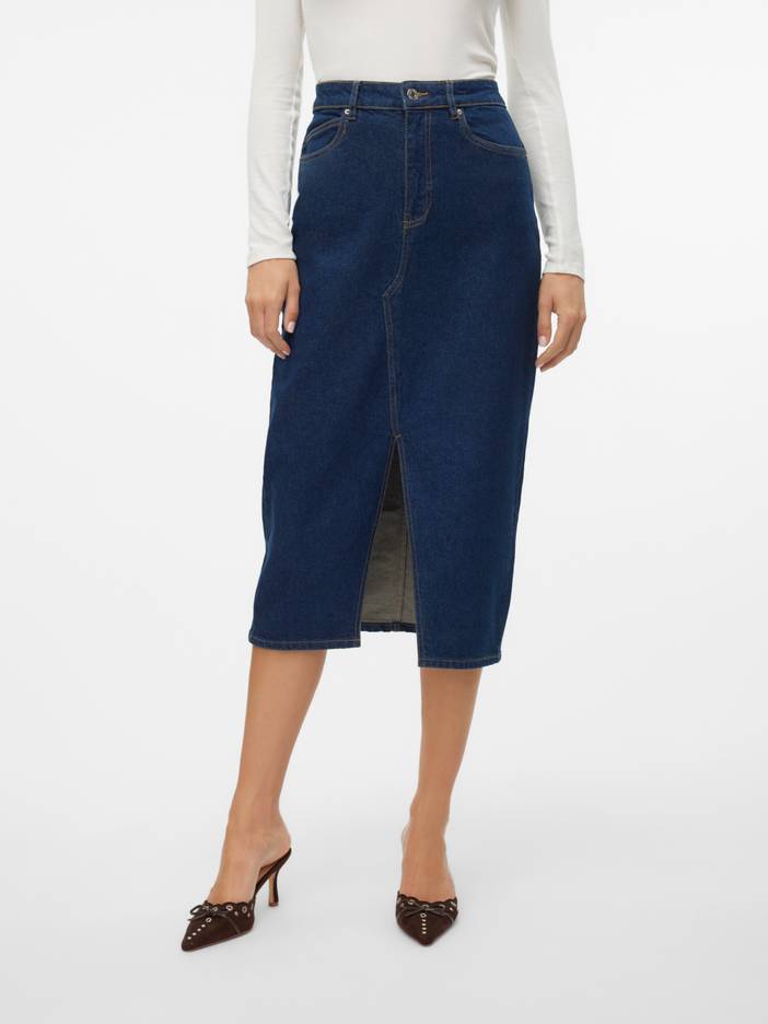 Vmveri High Waist Midi-rok | VERO MODA