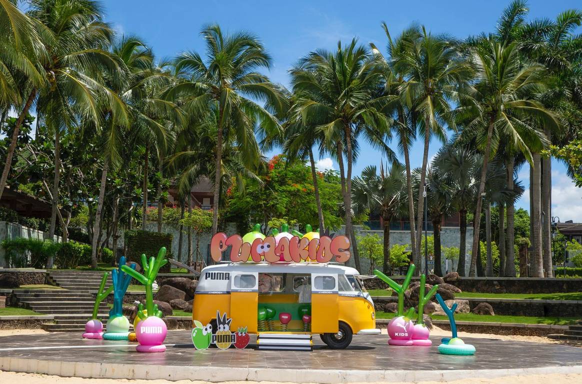 Pop-Up de Puma Kids Fruit Beach Festival, Le Méridien Hotel Hainan Shimei Bay.