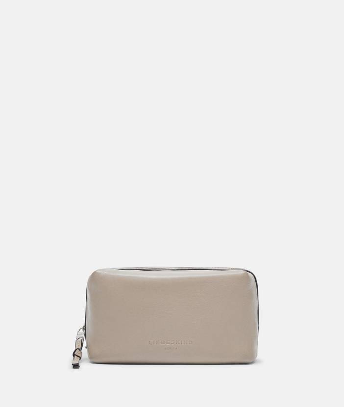 Kosmetiktasche aus Schafsleder - Beige | liebeskind berlin