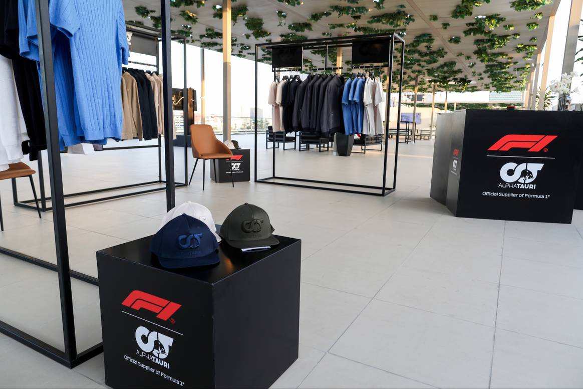 Der Pop-up von AlphaTauri im Paddock Club der Formel 1. Foto: AlphaTauri