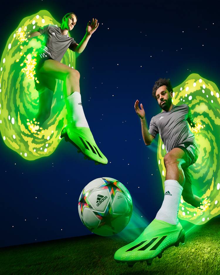 nuevas botas de fútbol promocionadas de Rick y Morty