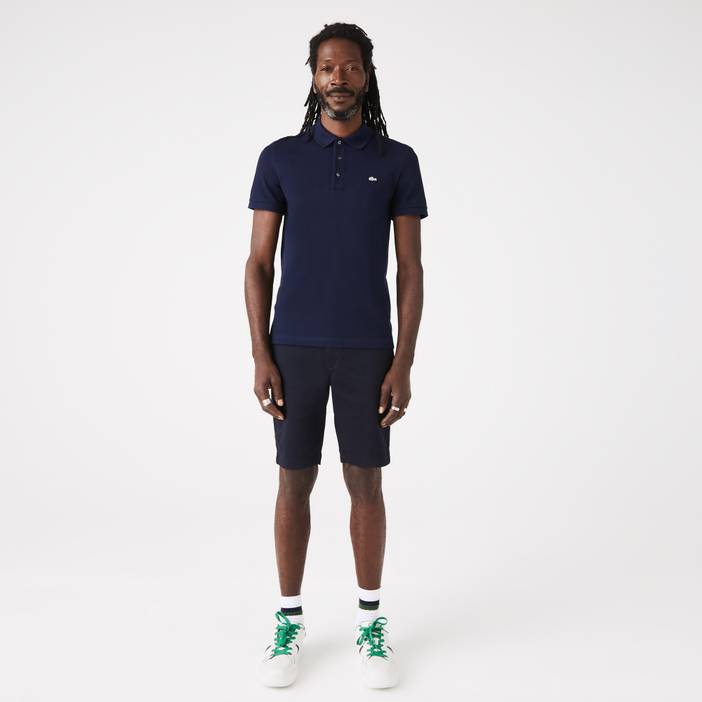 Slim Fit Lacoste-Polo aus dehnbarem Petit Piqué | Lacoste
