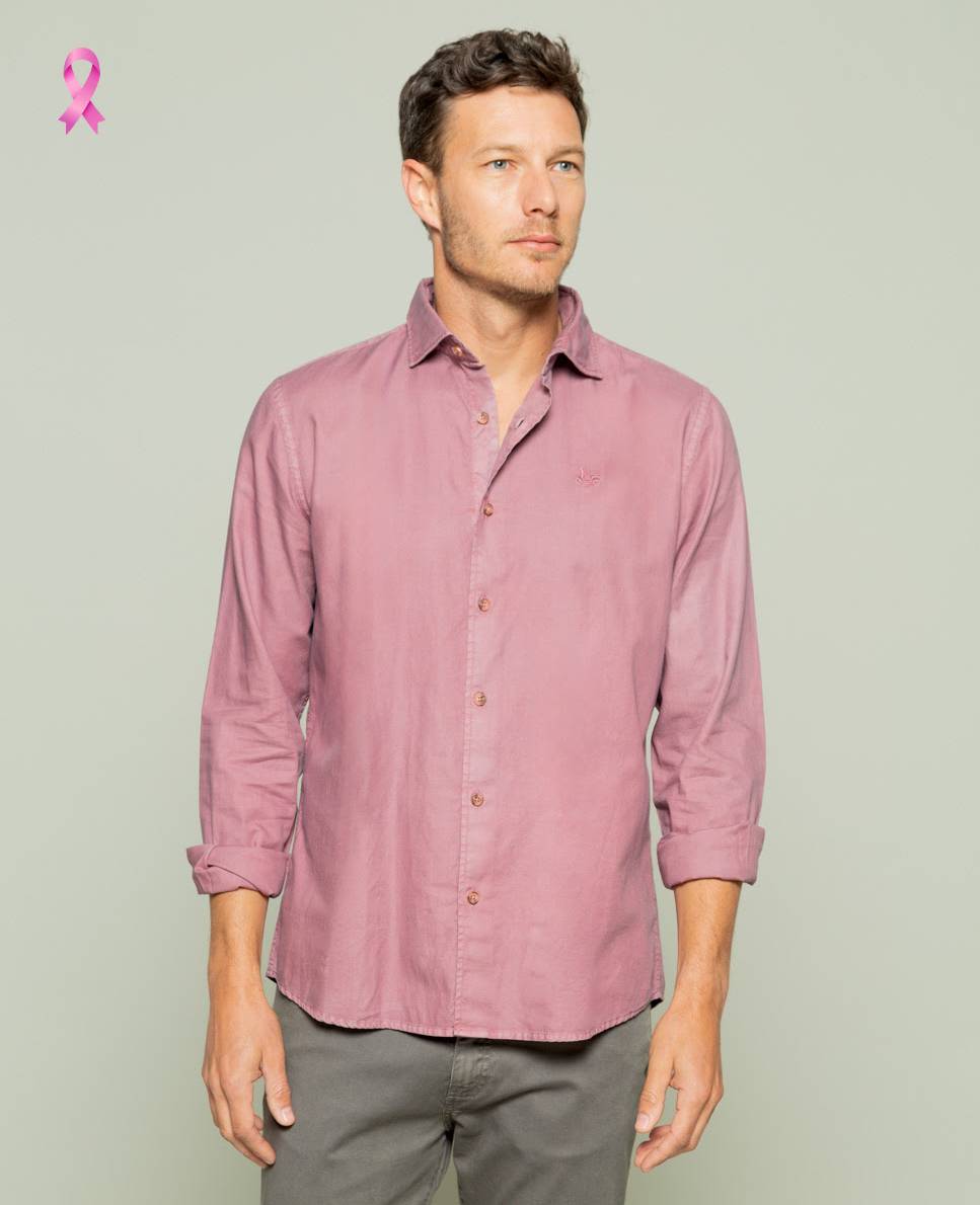 Camisa estructura Point rosa, de Scotta 1985. PVP: 85 euros