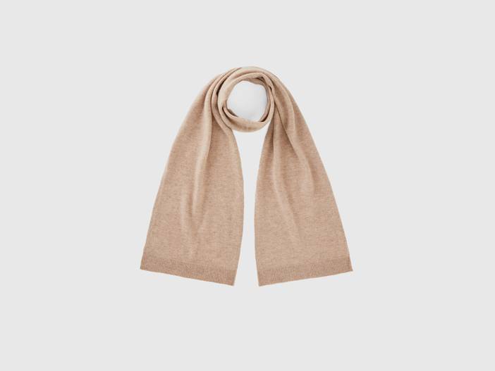 Benetton, Schal Aus Reinem Cashmere, größe OS, Beige, female | United Colors of Benetton