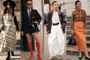 PFW FW25 Street style trends: Attendees played with proportions 