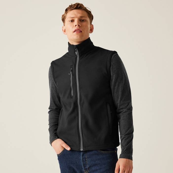 Professional Men's Eco-friendly Honestly Made Recycled Printable Softshell Bodywarmer Navy | Regatta