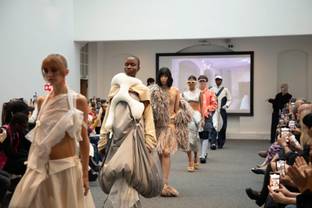 University for the Creative Arts Epsom graduates present at LFW