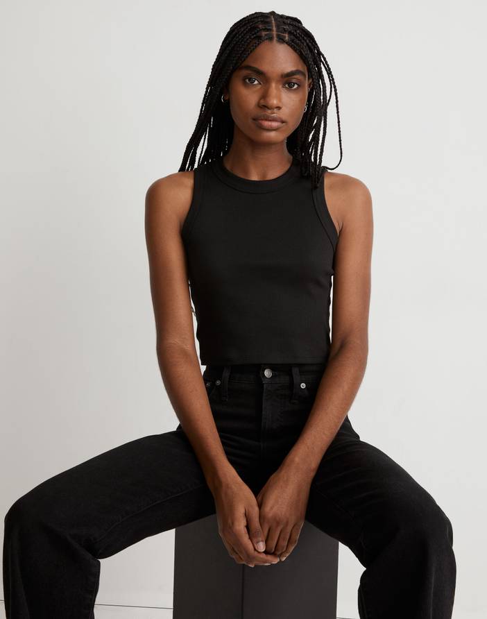 Supima® Rib Crop Tank | Madewell