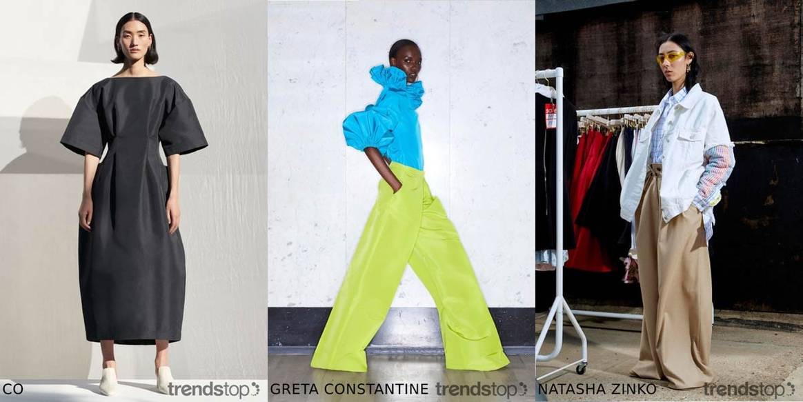 Immagini per gentile concessione di Trendstop, da
sinistra a destra: Co, Greta Constantine, Natasha Zinko, tutto  Resort
2020.