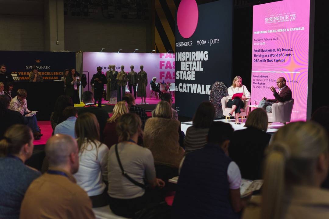 Theo Paphitis during his talk at Spring Fair.