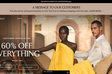 Banana Republic set to close UK website