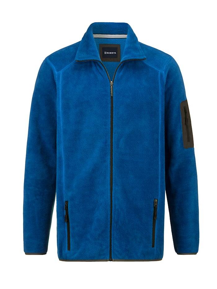 Fleece vest met veel praktische zakken BABISTA Royal blue | BABISTA