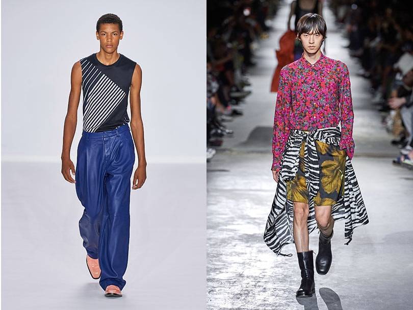 Paul Smith lente/zomer 2020 en Dries van Noten lente/zomer 2020. Beeld: Catwalkpictures