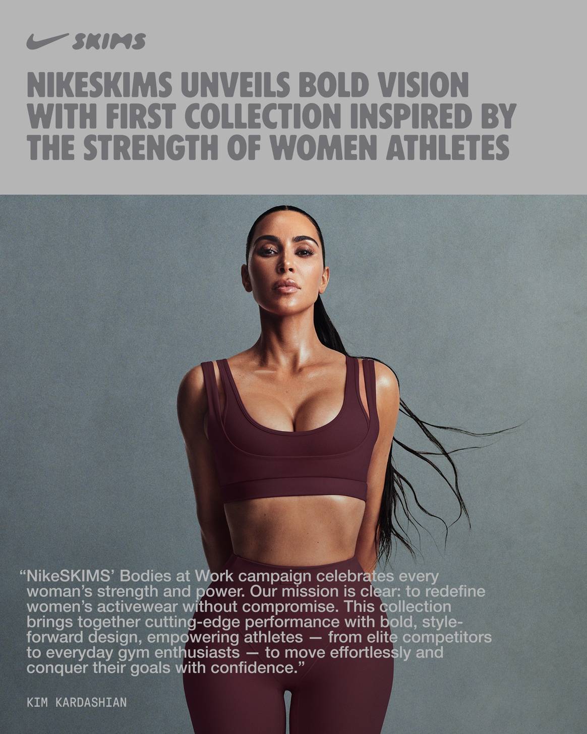 NikeSkims campaign imagery.