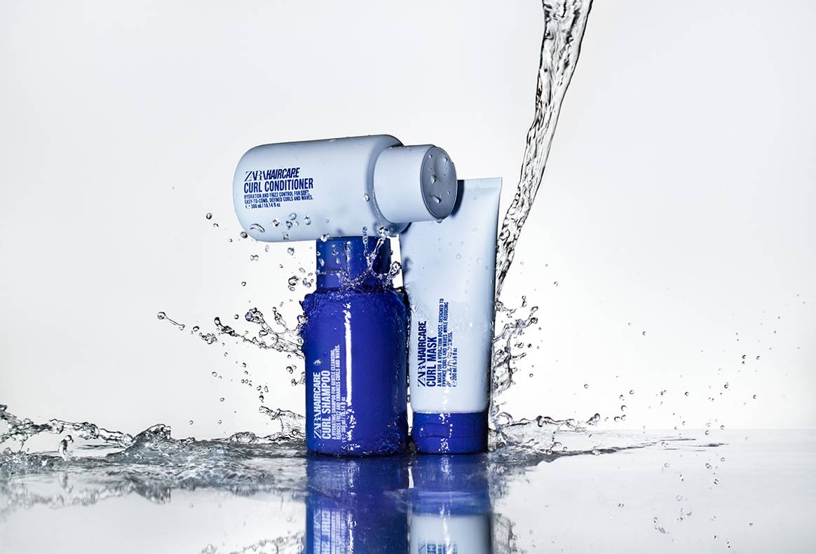 Colección de cuidado capilar “Zara Hair Care” de Zara Hair, fotografía de campaña.