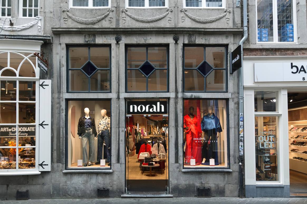 De nieuwe Norah-winkel in Maastricht (muntstraat) centrum