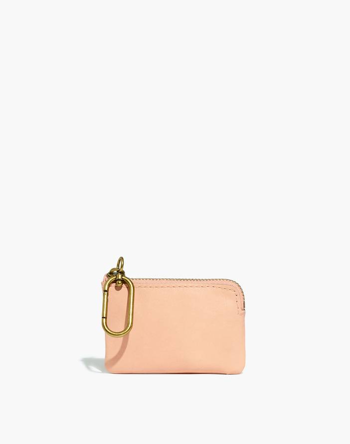 The Leather Carabiner Mini Pouch | Madewell