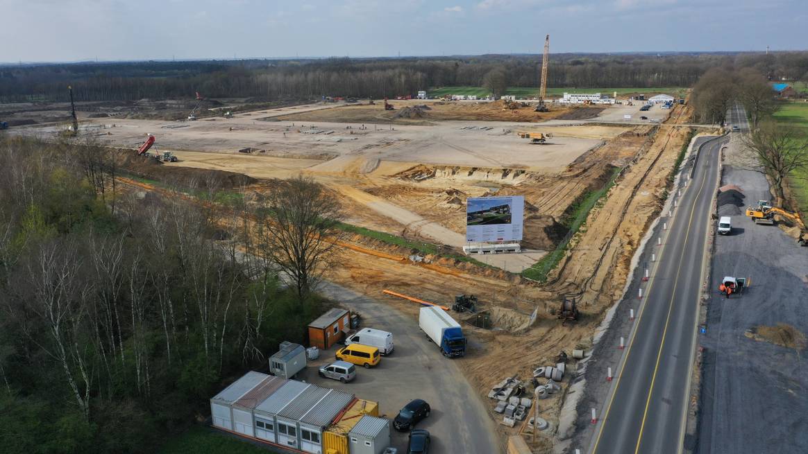 The construction site in Dorsten, Germany. Imagen: Levi's