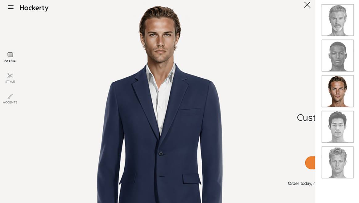 Front-end de la nueva herramienta “Perfil corporal digital” de Hockerty.