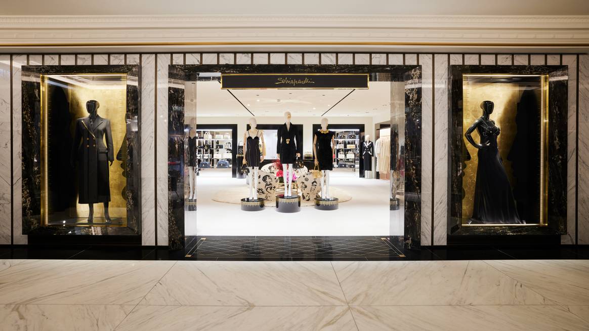 Schiaparelli shop at Harrods, London. Photo credit: Shaun James Cox