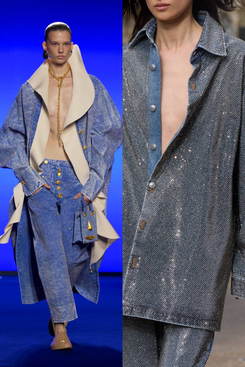 Schiaparelli SS25 (left), Stella McCartney SS25.