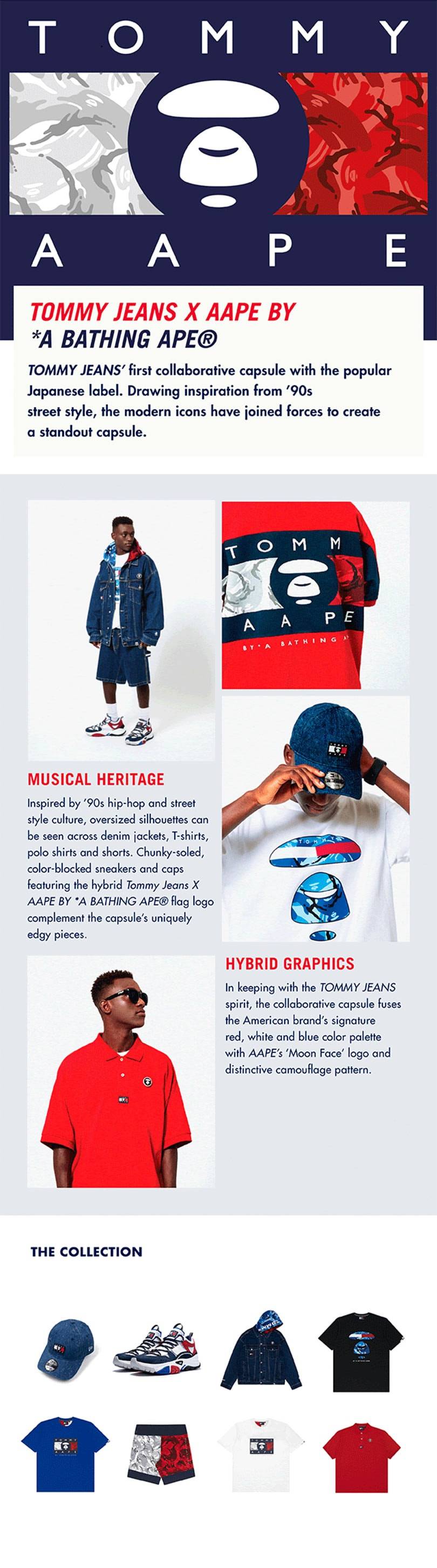 Tommy Hilfiger выпустил первую коллаборацию с A Bathing Ape
