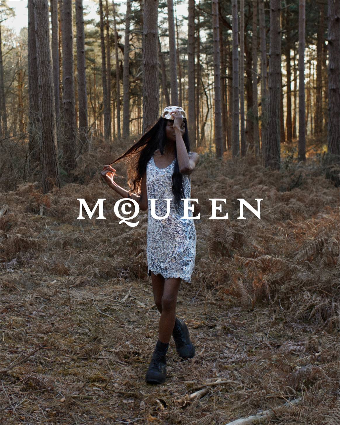 Campaign image from Seán McGirr's AW24 debut collection for Alexander McQueen