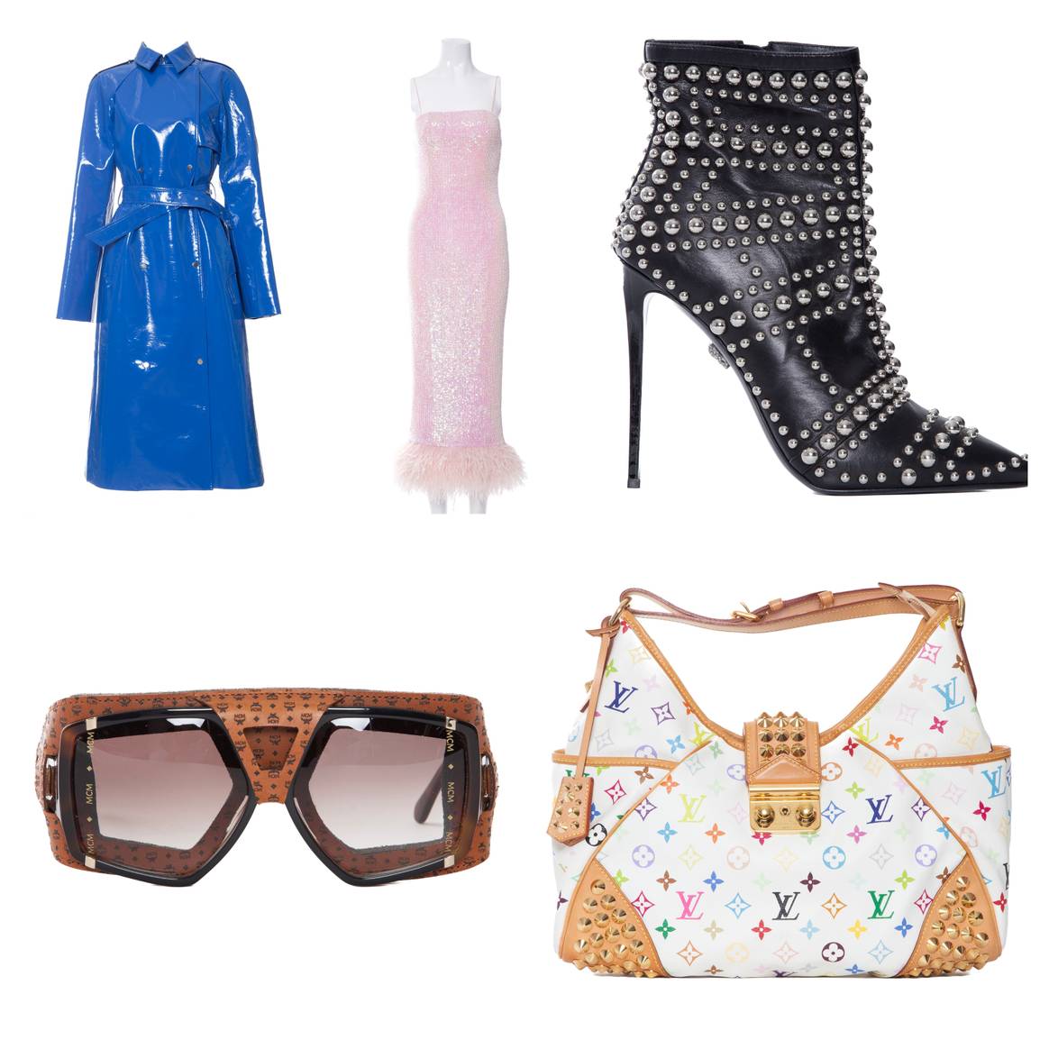 Pièces en vente issues de la collaboration Paris Hilton x Vestiaire Collective.