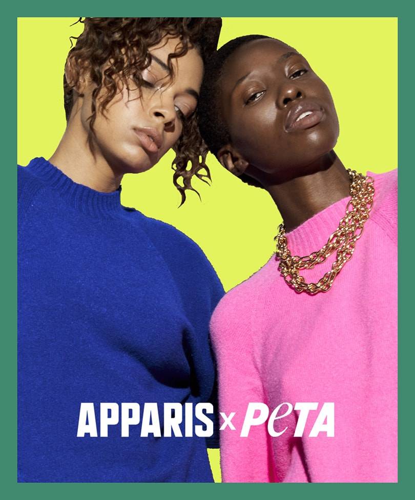 APPARIS X PETA / COLLECTION FAUX CACHEMIRE