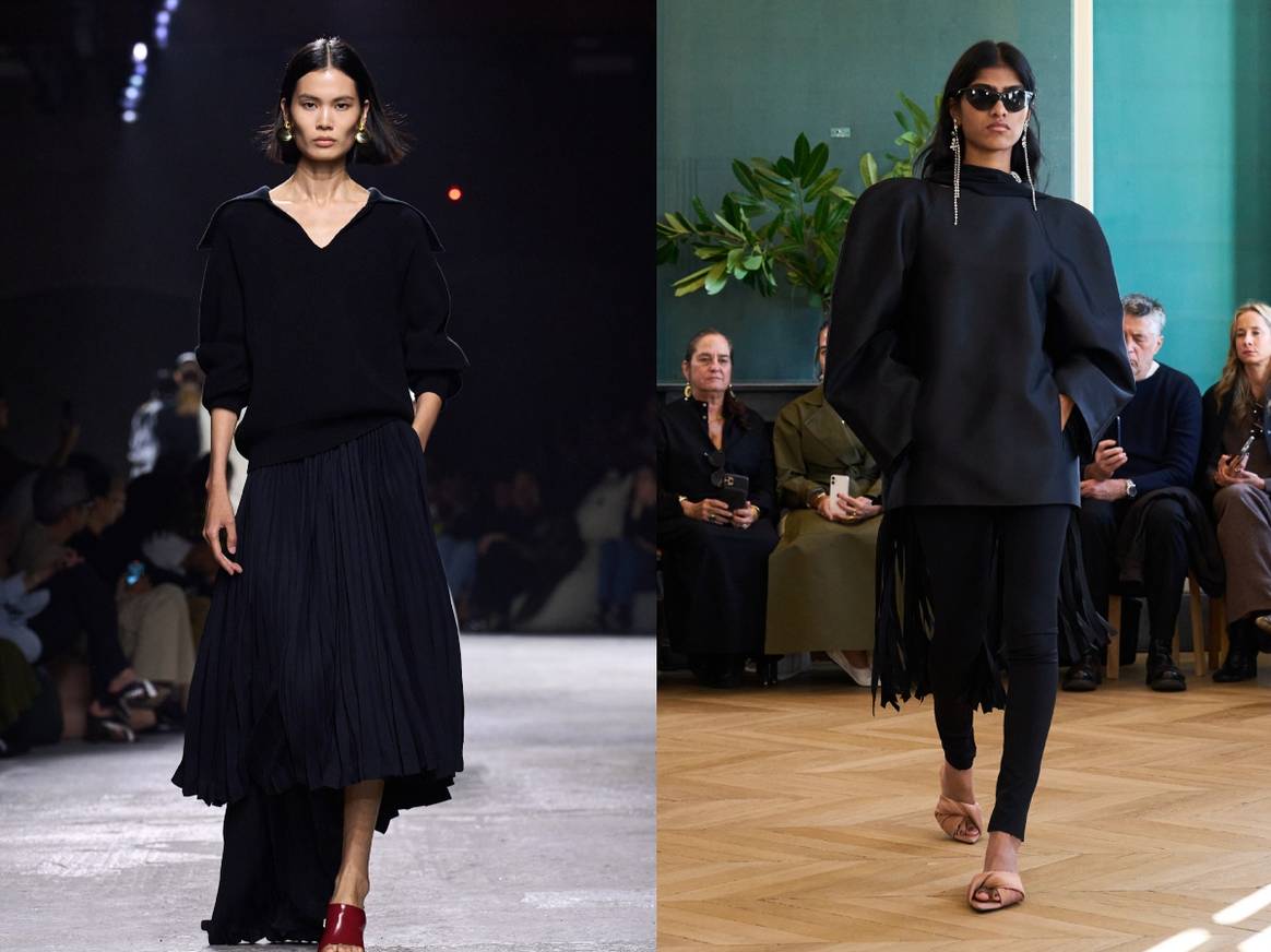 Bottega Veneta SS25 (left), Carven SS25 (right)