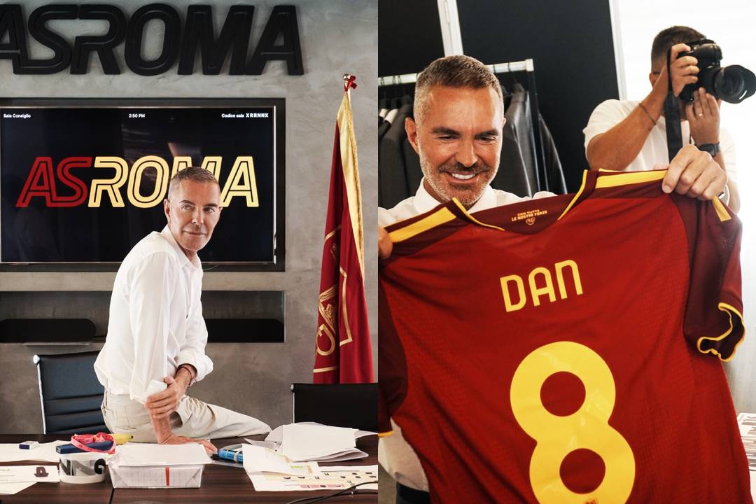 Dean e Dan Caten con l'AS Roma