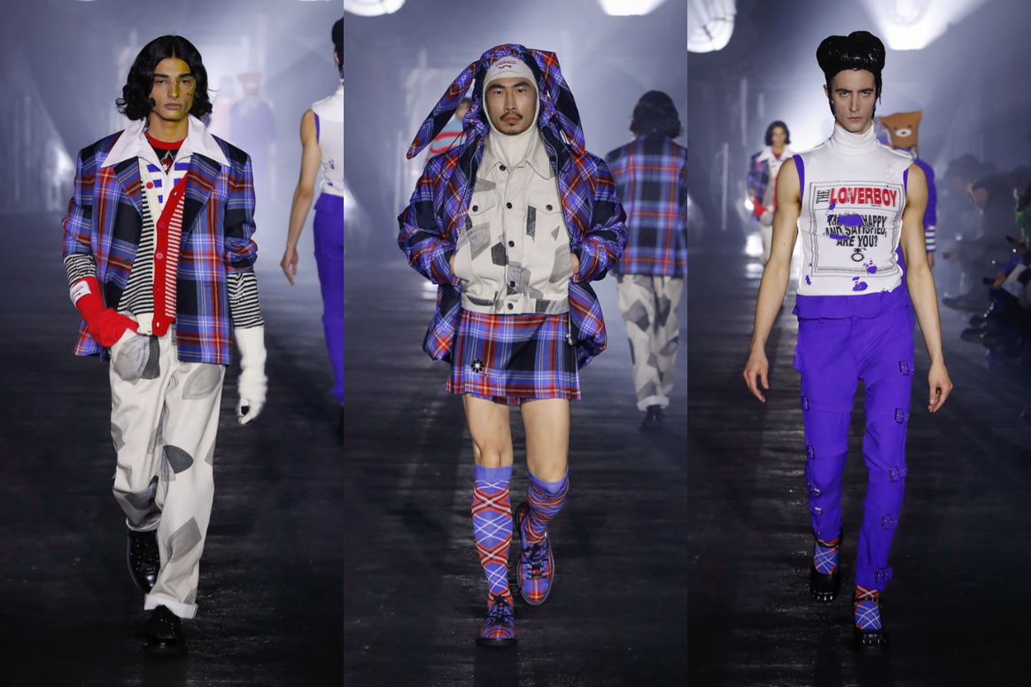 Image: Charles Jeffrey Loverboy; AW23, Milan Menswear Fashion Week