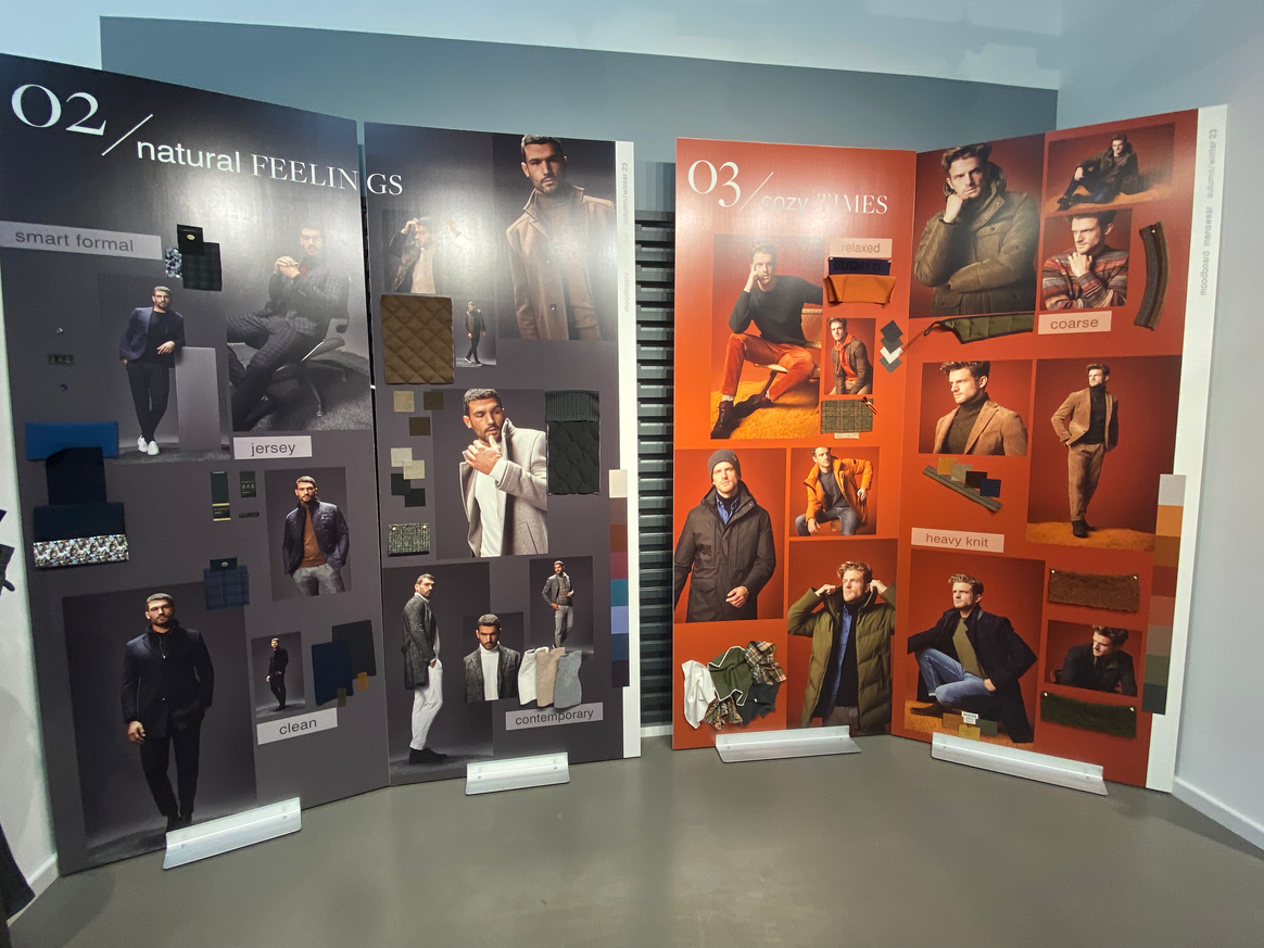 Moodboards im Bugatti-Showroom. Foto: FashionUnited