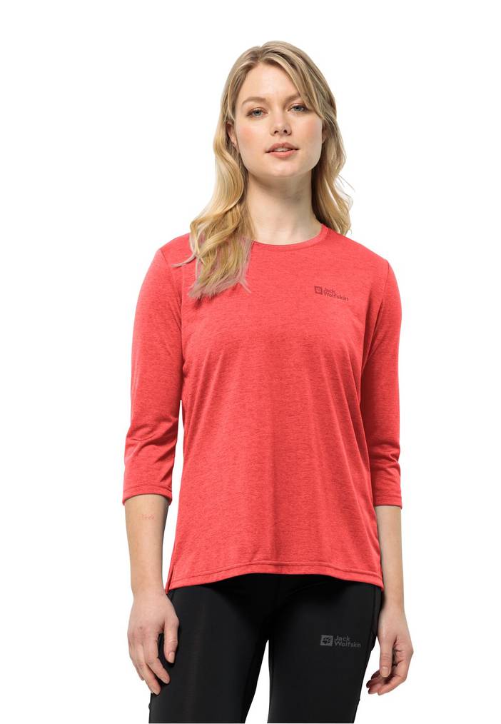 Crosstrail 3|4 T-Shirt Women Functioneel shirt Dames M blue night blue | Jack Wolfskin