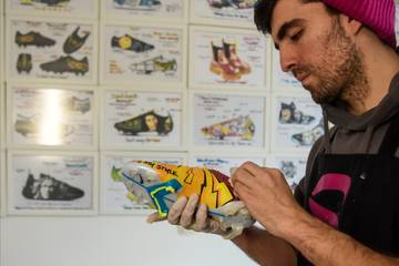 Customised kicks: North Macedonia sneaker artist sketches new path