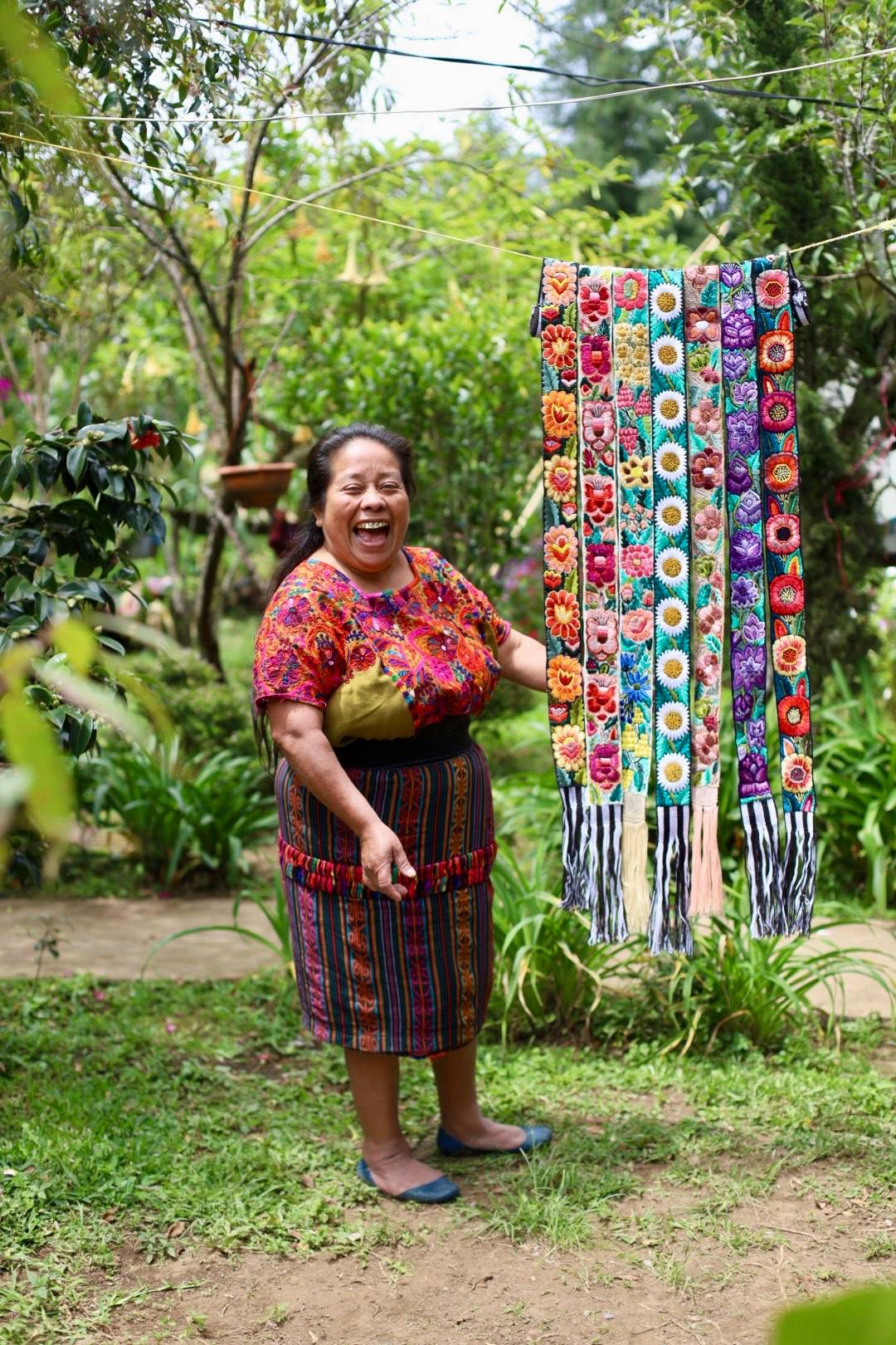 Tiras confeccionadas artesanalmente en Guatemala.