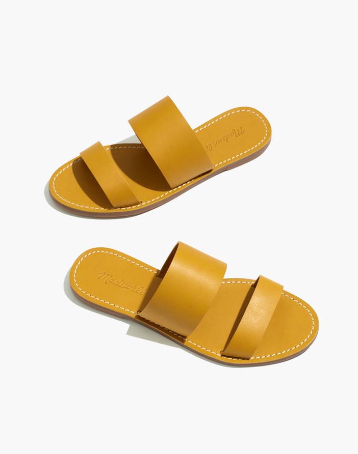 The Boardwalk Double-Strap Slide Sandal | Madewell