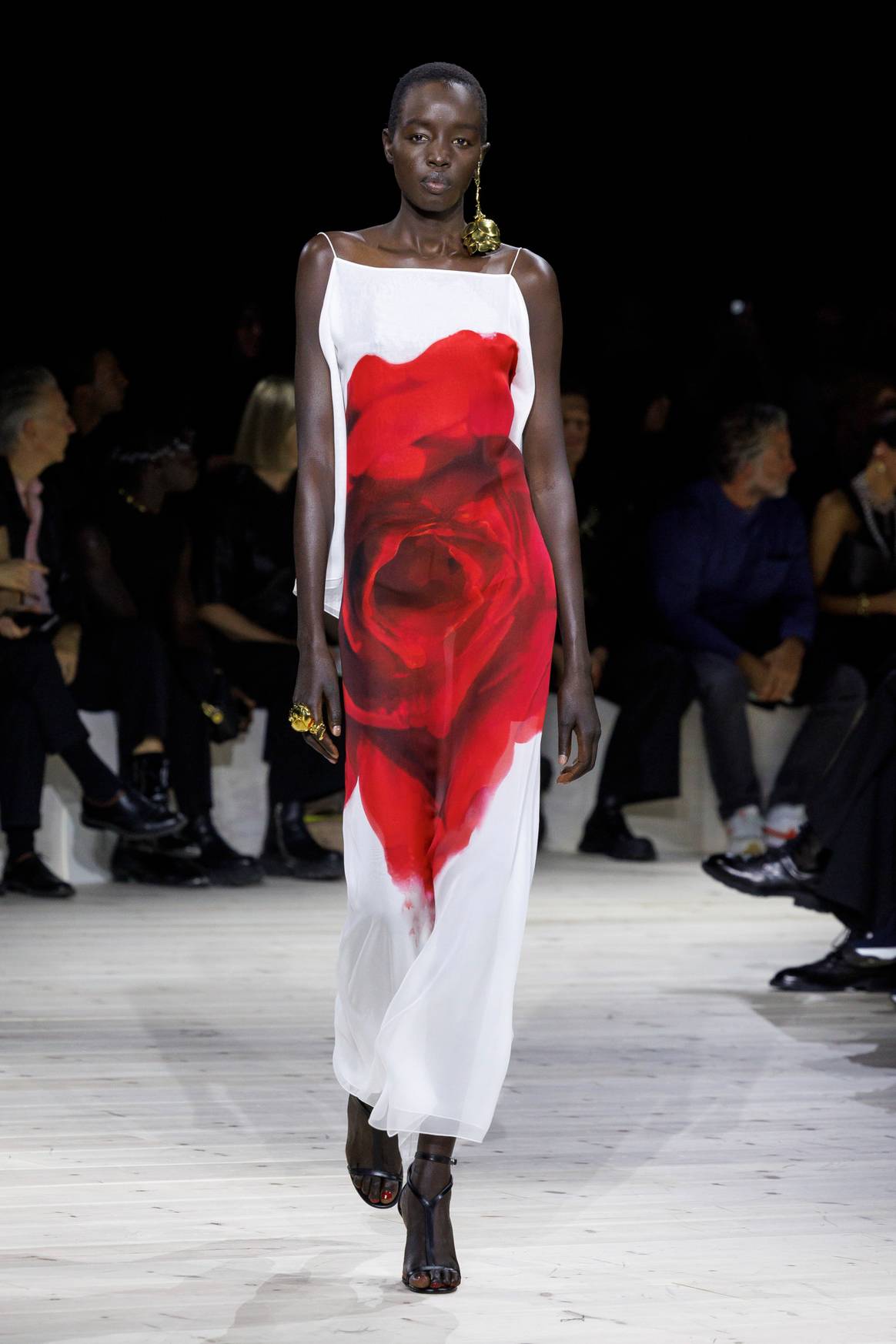 Akuol Deng Atem in Alexander McQueen ss24