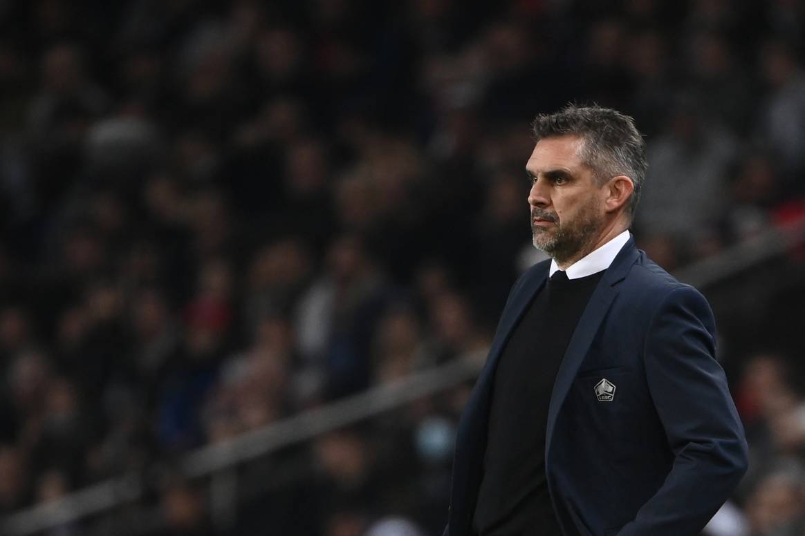 Image : Jocelyn Gourvennec (LOSC Lille) habillé par Izac. Crédit : FRANCK FIFE / AFP