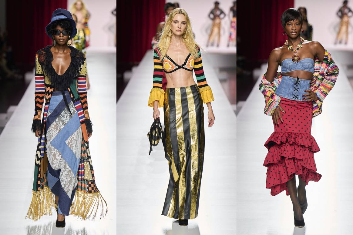 Créditos: Moschino, colección Primavera/Verano 2024 (segundo acto por Gabriella Karefa-Johnson) presentada en Milan Fashion Week. Spotlight Launchmetrics.