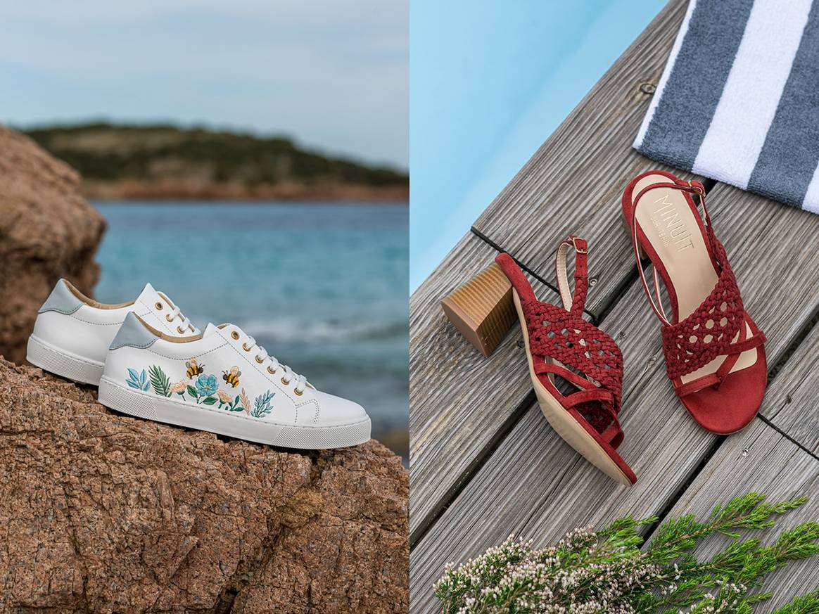 Shoes made from apples and grapes: the challenge accepted by Minuit sur Terre